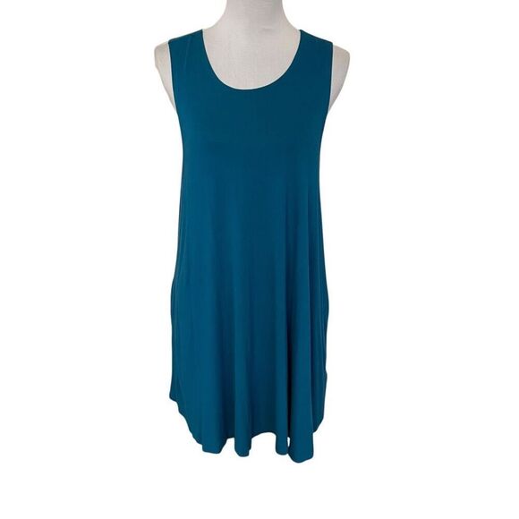 RVCA Sucker Punch Dress Deep Sea Teal Size Medium - Picture 1 of 10